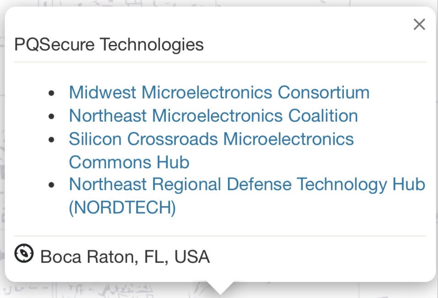 PQSecure Map Location